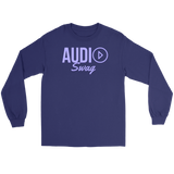 Audio Swag Lavender Logo Long Sleeve T-shirt - Audio Swag