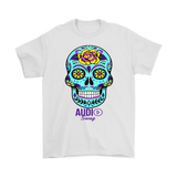 Sugar Skull Rose Mens T-shirt - Audio Swag