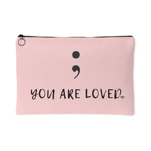 Semicolon You Are Loved Large Accessory Pouch - Audio Swag