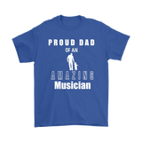 Proud Dad of an Amazing Musician Mens T-shirt - Audio Swag
