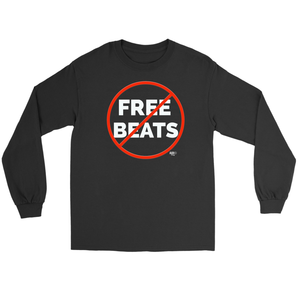 No Free Beats Long Sleeve T-shirt - Audio Swag