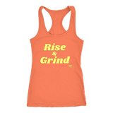 Rise and Grind Ladies Racerback Tank Top - Audio Swag