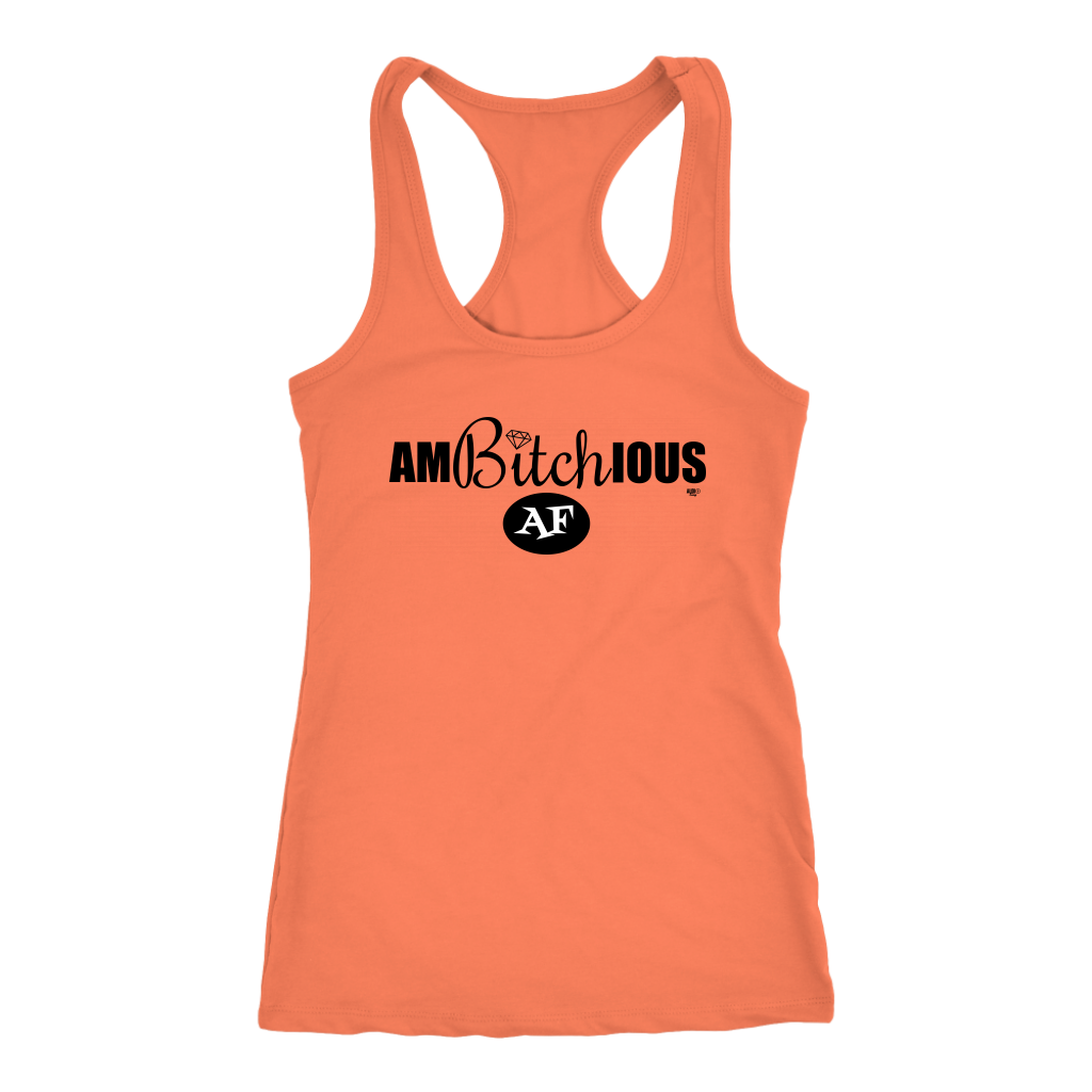 Ambitchious AF Ladies Racerback Tank Top - Audio Swag