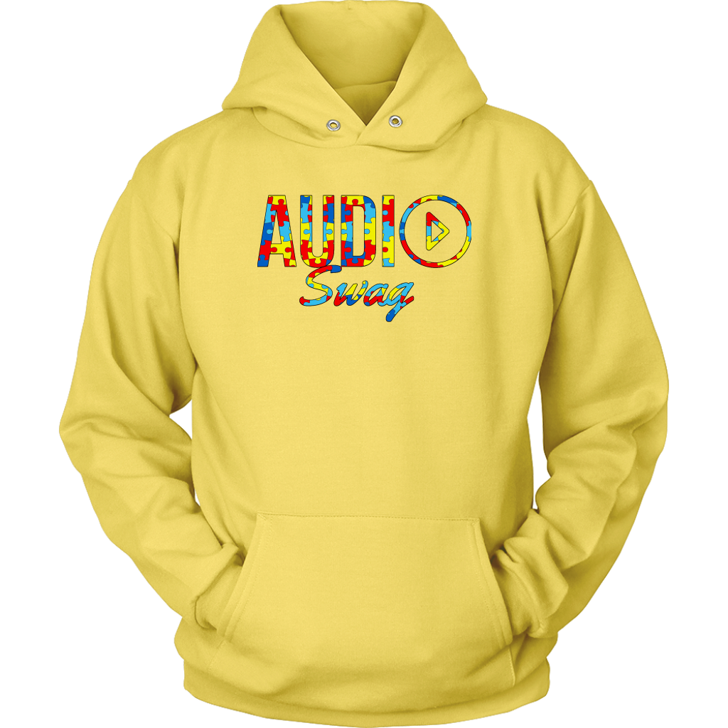 Audio Swag Autism Awareness Puzzle Logo Hoodie - Audio Swag