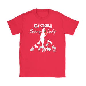 Crazy Bunny Lady Ladies T-shirt - Audio Swag