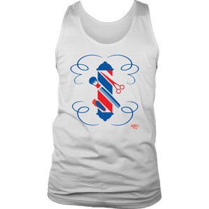 Barber Hairstylist Tools Graphic Mens Tank Top - Audio Swag