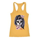 Day Of The Dead Woman Ladies Racerback Tank Top