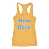 Mom Of Boys Ladies Racerback Tank Top - Audio Swag