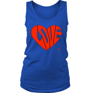 Love Heart Graphic Ladies Tank Top - Audio Swag