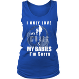 I Only Love My Music & My Babies Ladies Tank Top