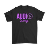 Audio Swag Fuschia Logo Mens T-shirt
