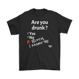Are You Drunk Mens T-shirt - Audio Swag