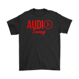 Audio Swag Red Logo Mens Tee