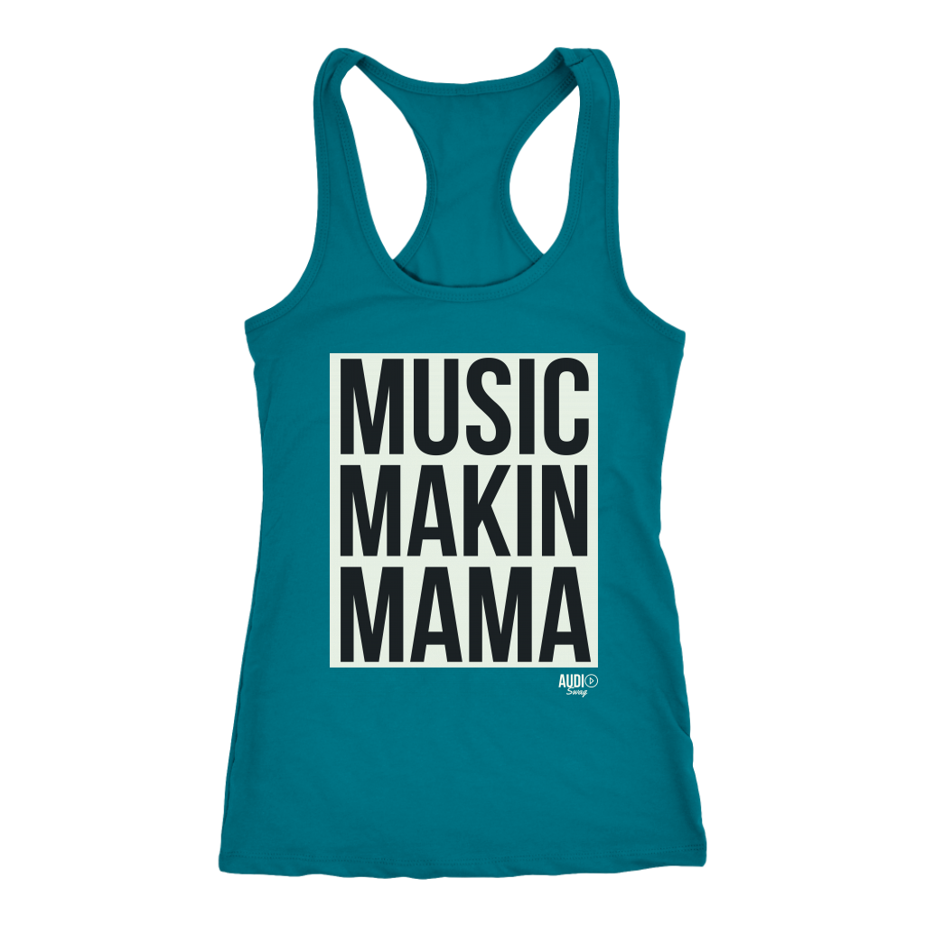 Music Makin Mama Ladies Racerback Tank Top - Audio Swag