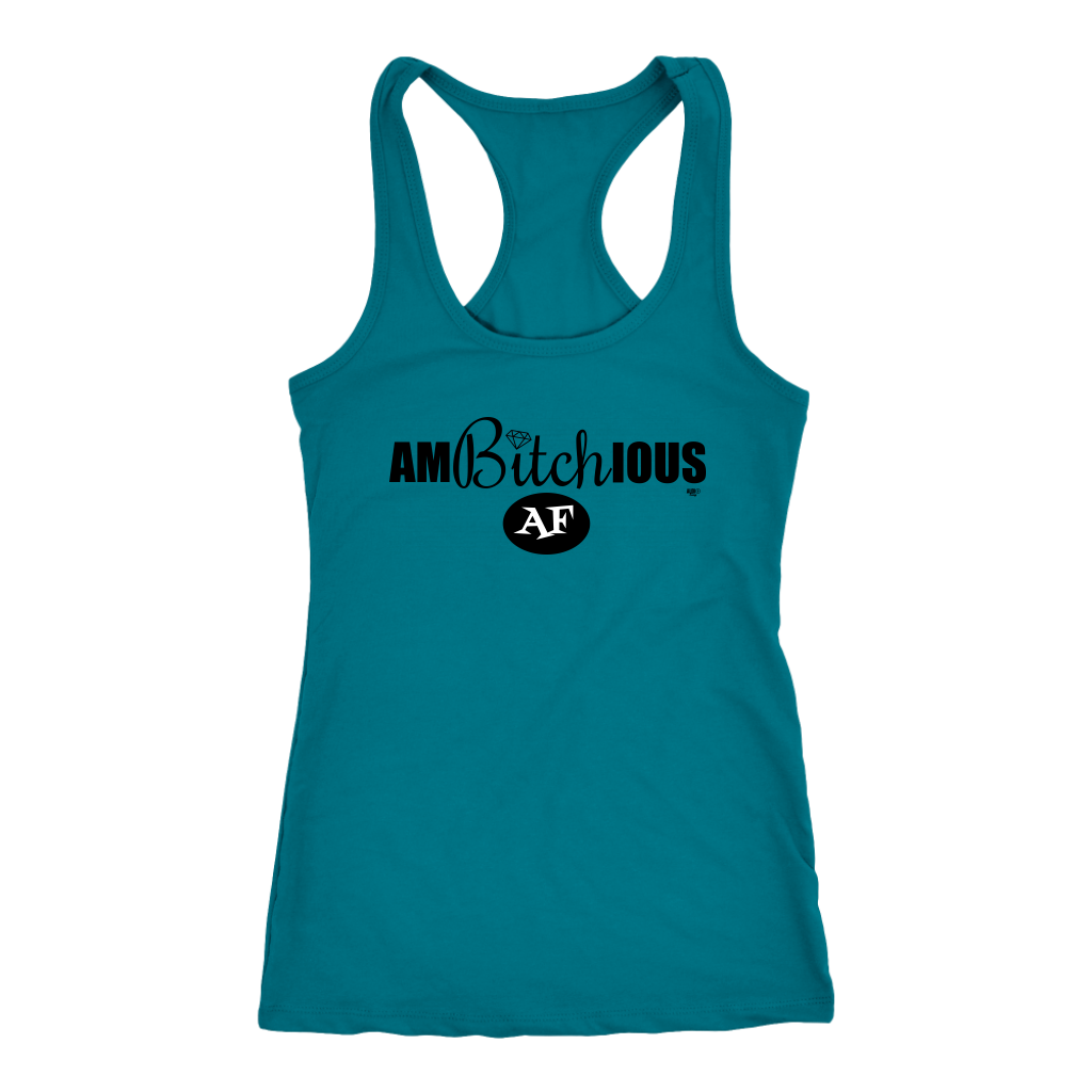 Ambitchious AF Ladies Racerback Tank Top - Audio Swag