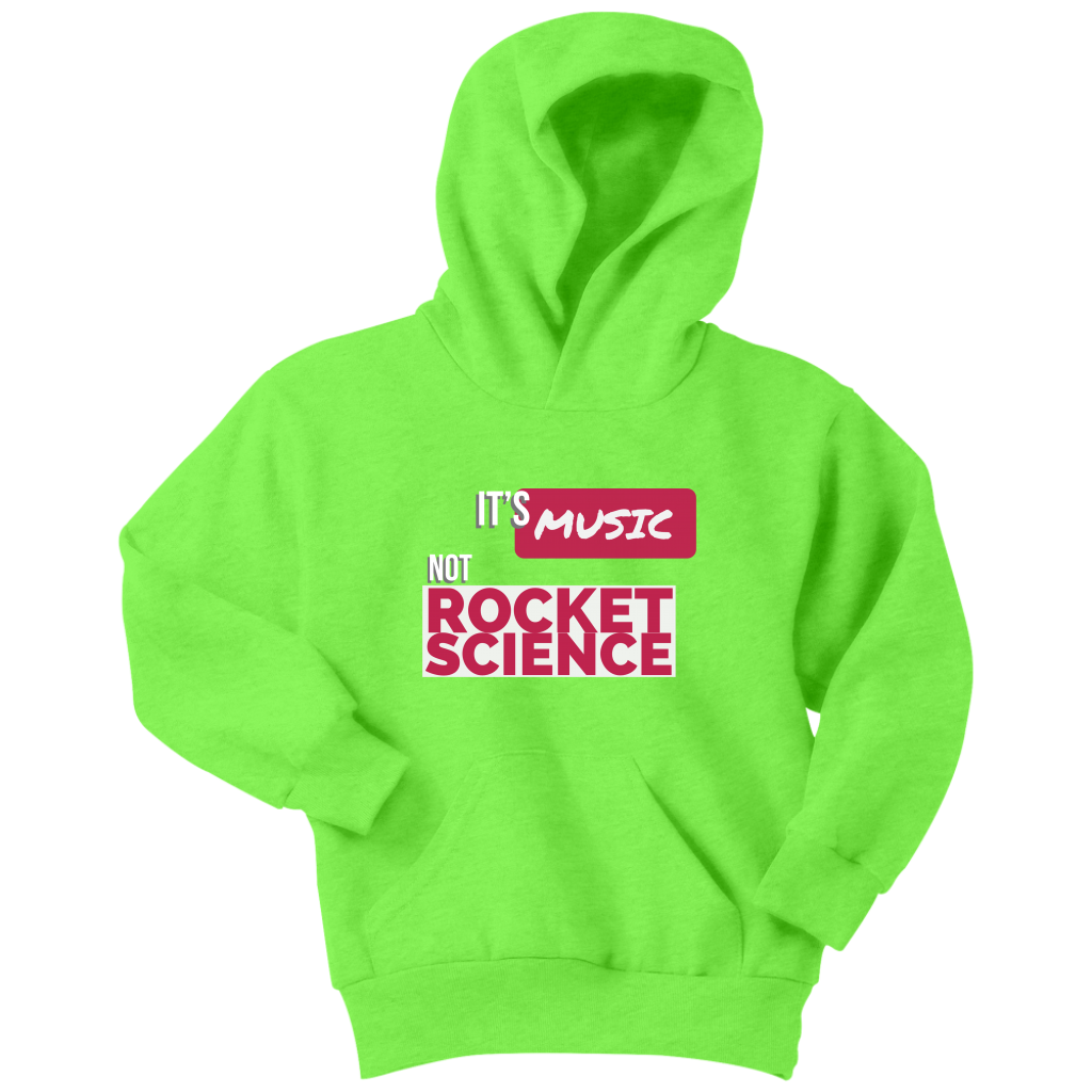 Its Music Not Rocket Science Youth Hoodie - Audio Swag