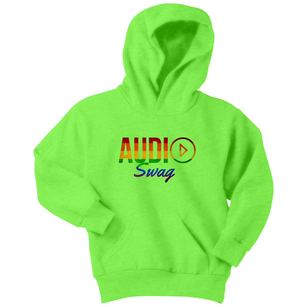 Audio Swag Rainbow Logo Youth Hoodie - Audio Swag