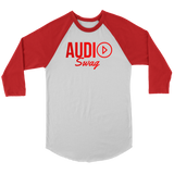 Audio Swag Red Logo Raglan - Audio Swag