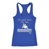 I'm Just Here For The Boooos! Ladies Racerback Tank Top - Audio Swag