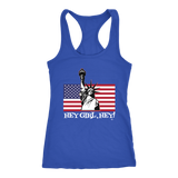 Ms Liberty Hey Girl, Hey Ladies Racerback Tank - Audio Swag