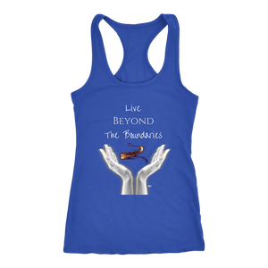 Live Beyond The Boundaries Ladies Racerback Tank - Audio Swag