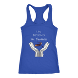 Live Beyond The Boundaries Ladies Racerback Tank - Audio Swag