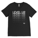Level Up Fade Mens V-neck T-shirt - Audio Swag