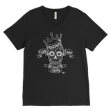Faith Love Loyalty Skull Mens V-neck T-shirt - Audio Swag