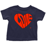 Love Heart Graphic Toddler T-shirt - Audio Swag