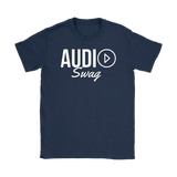 Audio Swag White Logo Ladies T-shirt - Audio Swag