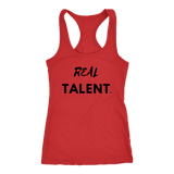 Real Talent Ladies Racerback Tank - Audio Swag