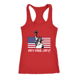 Ms Liberty Hey Girl, Hey Ladies Racerback Tank - Audio Swag