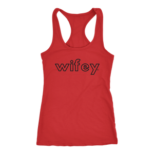 Wifey Ladies Racerback Tank Top - Audio Swag