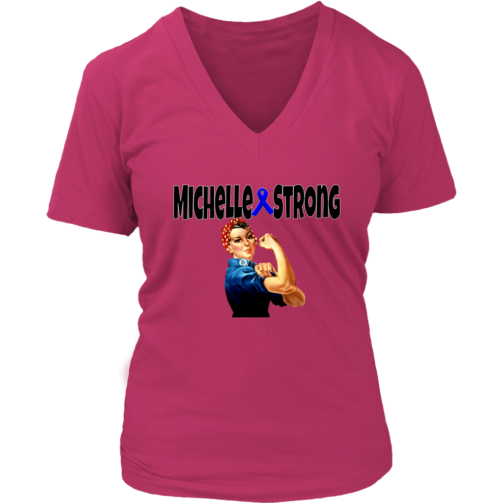 Michelle Strong Ladies V-neck T-shirt - Audio Swag