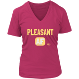 Pleasant AF Ladies V-neck T-shirt