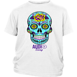 Sugar Skull Rose Youth T-shirt - Audio Swag