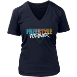 Freestyle Forever Ladies V-Neck T-shirt - Audio Swag