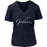 Goddess Ladies V-neck T-shirt - Audio Swag