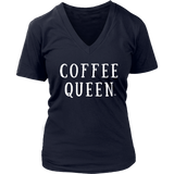 Coffee Queen Ladies V-neck T-shirt - Audio Swag