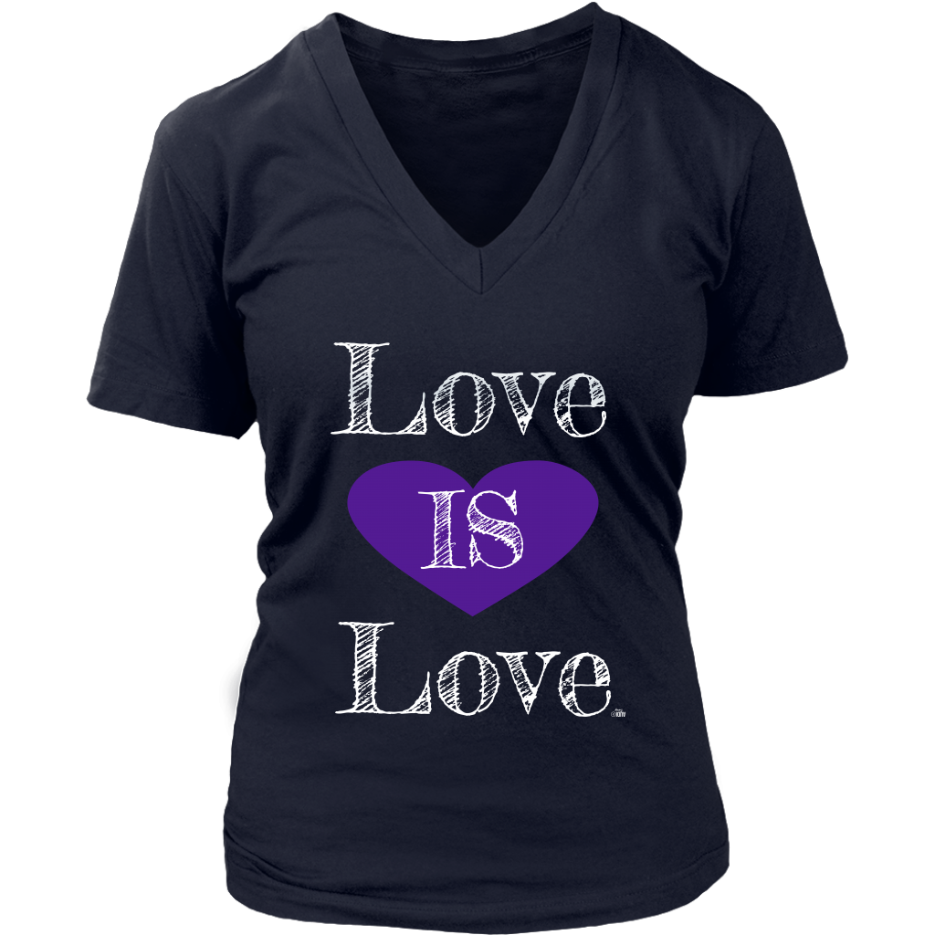 Love Is Love Ladies V-Neck T-shirt - Audio Swag