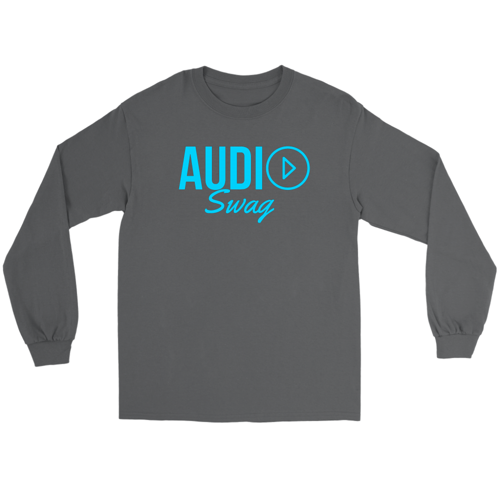 Audio Swag Blue Logo Long Sleeve T-shirt - Audio Swag