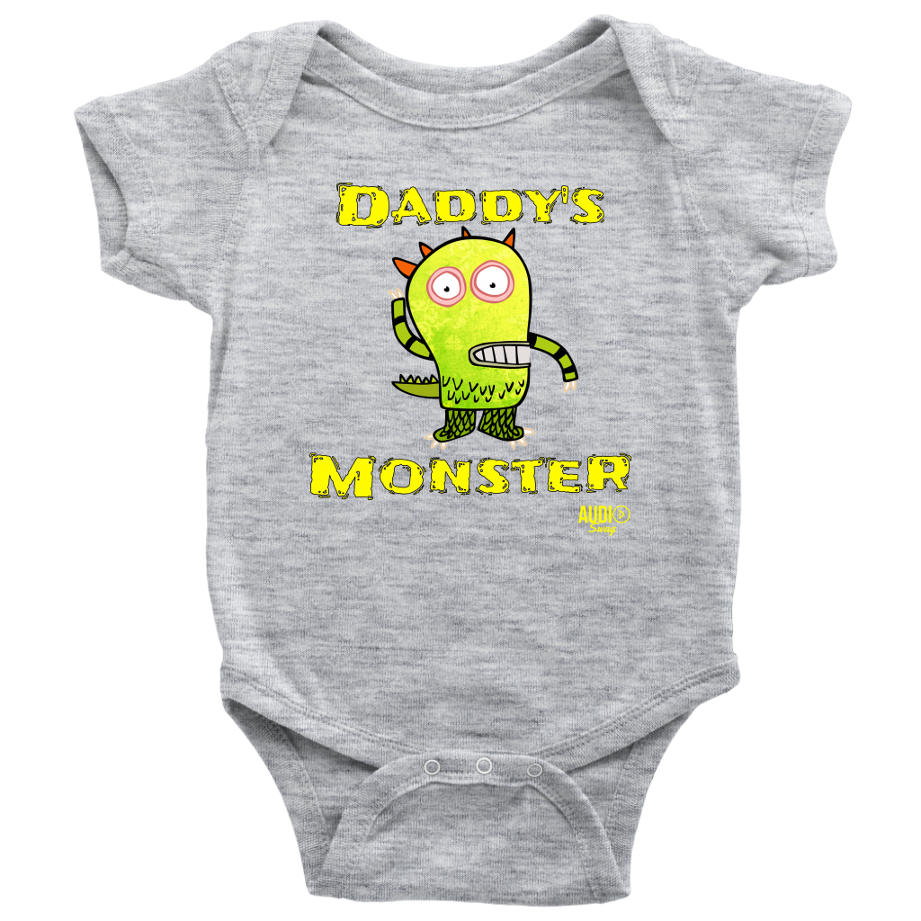Daddy's Monster Baby Bodysuit - Audio Swag