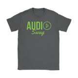Audio Swag Green Logo Ladies T-shirt - Audio Swag