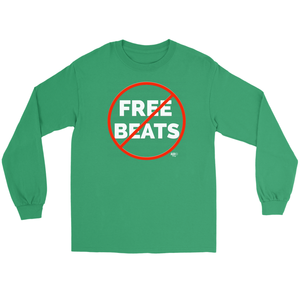 No Free Beats Long Sleeve T-shirt - Audio Swag
