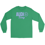 Audio Swag Lavender Logo Long Sleeve T-shirt - Audio Swag