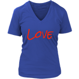 Love Ladies V-Neck T-shirt