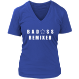 Bad@ss Remixer Ladies V-Neck Tee - Audio Swag