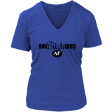 Ambitchious AF Ladies V-Neck Tee - Audio Swag