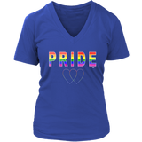 Pride Love Is Love Ladies V-Neck T-shirt