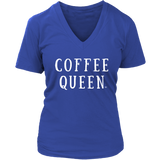 Coffee Queen Ladies V-neck T-shirt - Audio Swag